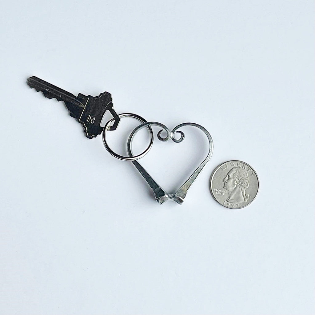 3-Horseshoe Nail Keychain by Timberline Leather